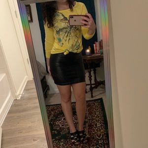 Yellow long sleeve shirt